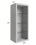 18x42 Wall Cabinet (No Door) To Be Used With A Glass Door