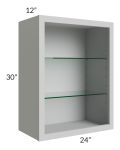 24x30 Wall Cabinet (No Doors) To Be Used With Glass Doors