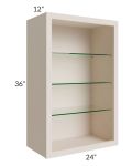 24x36 Wall Cabinet (No Doors) To Be Used With Glass Doors
