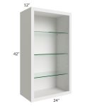 Tuscan Cloud 24x42 Wall Cabinet (No Doors) To Be Used With Glass Doors