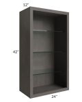 24x42 Wall Cabinet (No Doors) To Be Used With Glass Doors