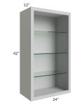 24x42 Wall Cabinet (No Doors) To Be Used With Glass Doors