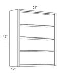 Vienna 24x42 Wall Cabinet (No Doors) To Be Used With Glass Doors