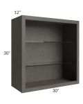 30x30 Wall Cabinet (No Doors) To Be Used With Glass Doors