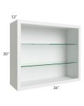 36x30 Wall Cabinet (No Doors) To Be Used With Glass Doors