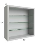 36x36 Wall Cabinet (No Doors) To Be Used With Glass Doors
