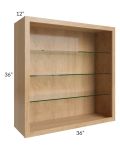 Vienna Timber 36x36 Wall Cabinet (No Doors) To Be Used With Glass Doors