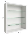 Tuscan Cloud 36x42 Wall Cabinet (No Doors) To Be Used With Glass Doors