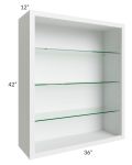 36x42 Wall Cabinet (No Doors) To Be Used With Glass Doors