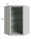 24x36 Corner Wall Cabinet (No Door) To Be Used With A Glass Door