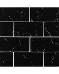 Nero Marquina Glass 3 x 6 x 8mm Tile  