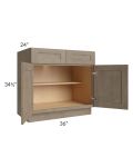 Cobblestone Grey 36" Base Cabinet 