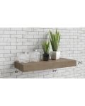 Cobblestone Grey 24" Floating Shelf