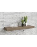 Cobblestone Grey 36" Floating Shelf
