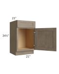 Cobblestone Grey 21" Vanity Sink Base Cabinet
