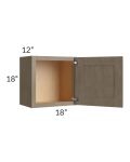 Cobblestone Grey 18x18 Wall Cabinet