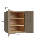 Cobblestone Grey 24x30x24 Split Pantry Wall Cabinet