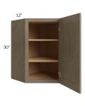 Cobblestone Grey 24x30 Diagonal Corner Wall Cabinet