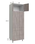 Milan Hazel 30x90 Single Oven Cabinet with 3 Drawers