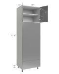 Milan Grey Gloss 30x96 Double Oven Cabinet