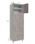 Milan Hazel 30x96 Single Oven Cabinet with 3 Drawers