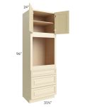 Phoenix Cream Glaze 31.5x96 Oven Cabinet