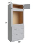 Asheville Grey Shaker 33x84 Universal Oven Cabinet