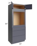 Vienna Indigo 33x84 Oven Cabinet