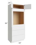 Township White 33x84 Universal Oven Cabinet