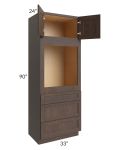 Tuscan Kona Brown 33x90 Oven Cabinet