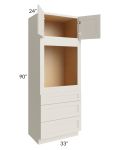 Asheville Cloud Shaker 33x90 Universal Oven Cabinet