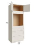 Asheville Cloud Shaker 33x90 Universal Oven Cabinet