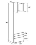 33x90 Oven Cabinet