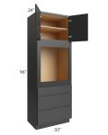 Vienna Black 33x96 Oven Cabinet