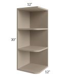 Tuscan Oyster 12x30 Open End Wall Cabinet