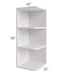 Midtown Cloud Shaker 12x30 Open End Wall Cabinet