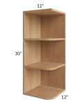 Midtown Timber Shaker 12x30 Open End Wall Cabinet
