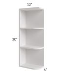 Vienna Cloud 6x30 Open End Wall Cabinet – Left Opening