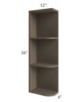 Tuscan Stone 6x36 Open End Wall Cabinet – Left Opening