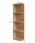 Midtown Timber Shaker 6x42 Open End Wall Cabinet – Left Opening
