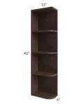 Vienna Kona Brown 6x42 Open End Wall Cabinet – Left Opening