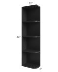 Vienna Black 6x42 Open End Wall Cabinet â€“ Left Opening