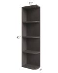 Salem Dark Grey 6x42 Open End Wall Cabinet – Left Opening