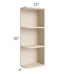 Midtown Cream Shaker 6x30 Open End Wall Cabinet – Right Opening