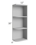 Midtown Painted Grey Shaker 6x30 Open End Wall Cabinet – Right Opening