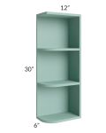 Midtown Sage Green Shaker 6x30 Open End Wall Cabinet – Right Opening