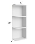 Union White 6x30 Open End Wall Cabinet – Right Opening