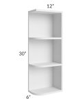 Salem White 6x30 Open End Wall Cabinet – Right Opening