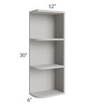 Salem Light Grey 6x30 Open End Wall Cabinet – Right Opening