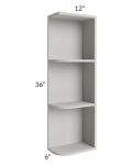 Midtown Light Grey Shaker 6x36 Open End Wall Cabinet – Right Opening